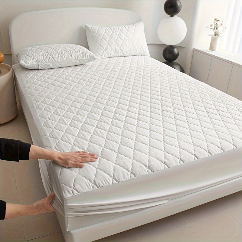 Waterproof Quilted Mattress Protector Soft Breathable Bed Cover
