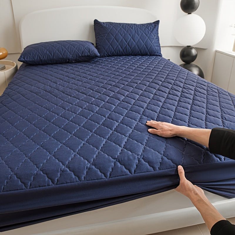 Waterproof Quilted Mattress Protector Soft Breathable Bed Cover