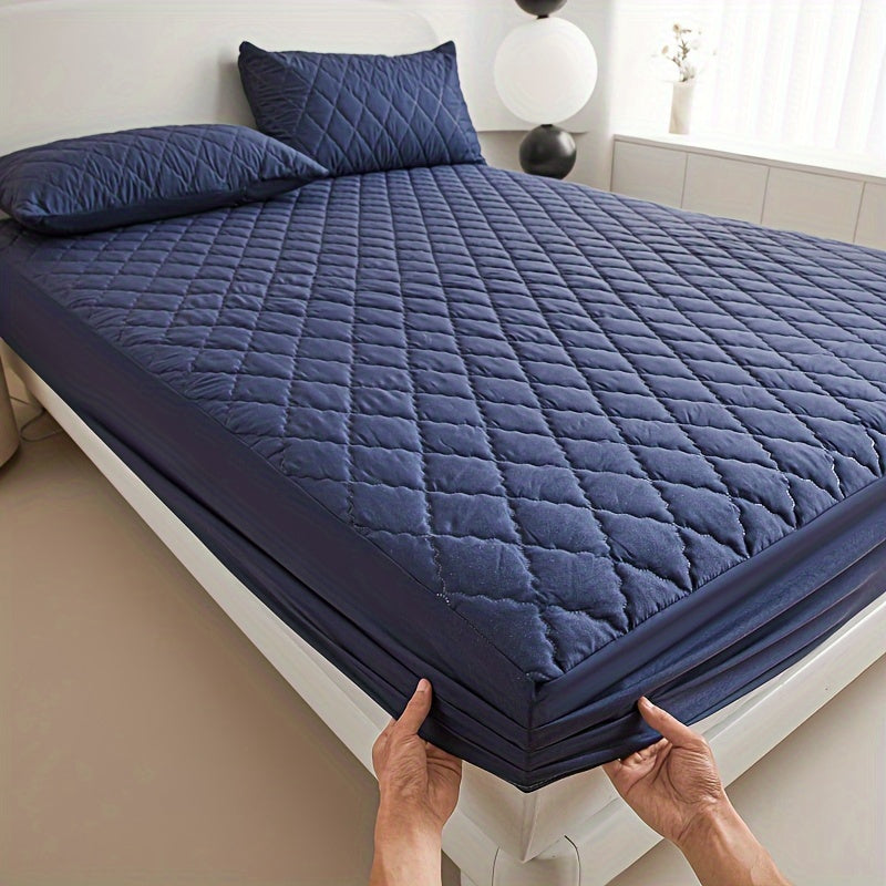 Waterproof Quilted Mattress Protector Soft Breathable Bed Cover