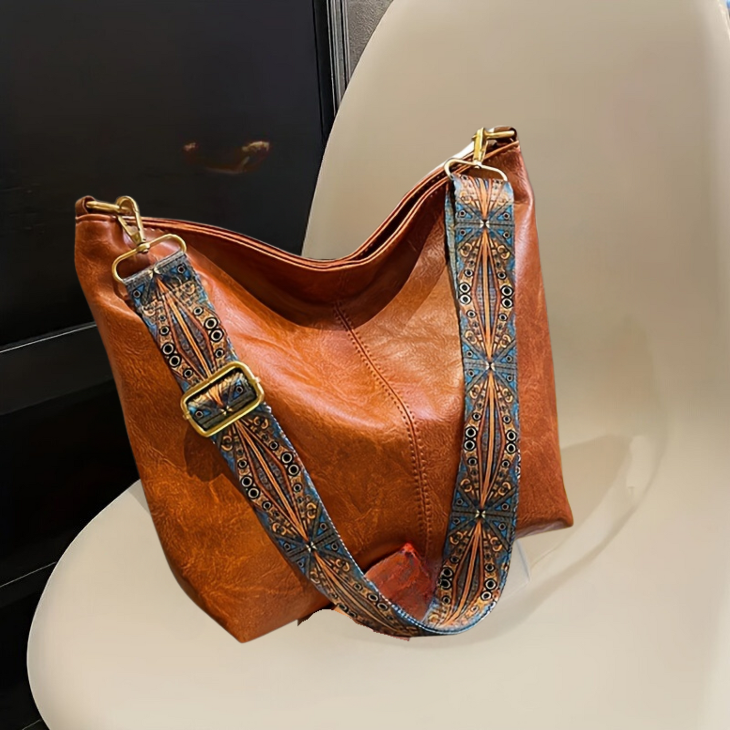 Waterproof Retro Shoulder Bag Geometric Crossbody Handbag