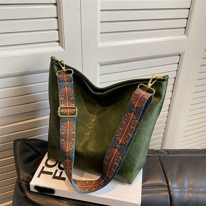 Waterproof Retro Shoulder Bag Geometric Crossbody Handbag