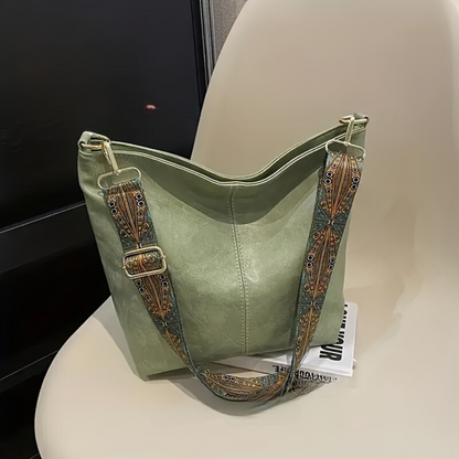 Waterproof Retro Shoulder Bag Geometric Crossbody Handbag
