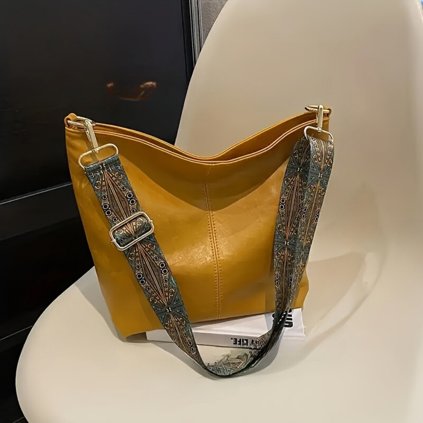 Waterproof Retro Shoulder Bag Geometric Crossbody Handbag