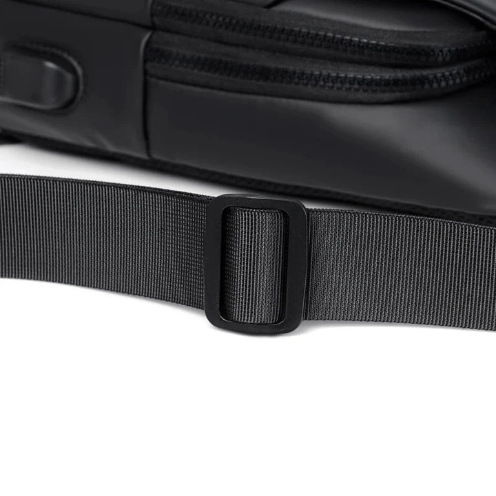 Waterproof Shoulder Bag Crossbody Travel Sling Bag USB Charging