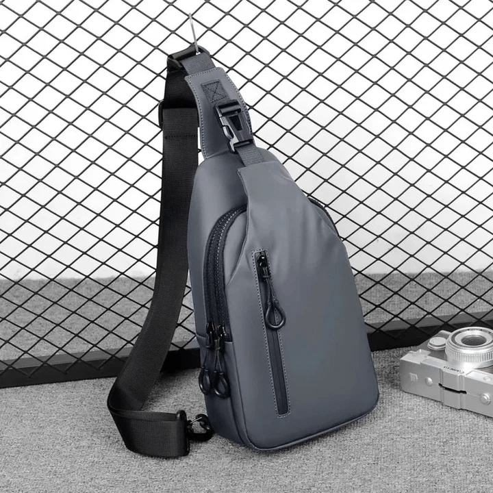 Waterproof Shoulder Bag Crossbody Travel Sling Bag USB Charging