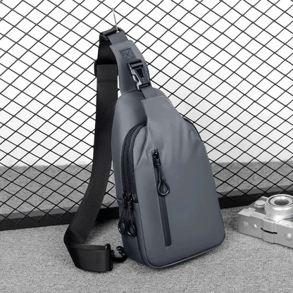 Waterproof Shoulder Bag Crossbody Travel Sling Bag USB Charging