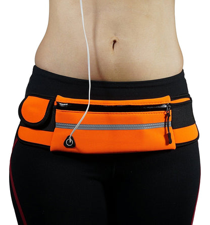 Waterproof Sports Waist Bag Adjustable Running Belt Phone Holder Outdoor