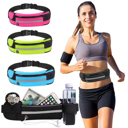 Waterproof Sports Waist Bag Adjustable Running Belt Phone Holder Outdoor