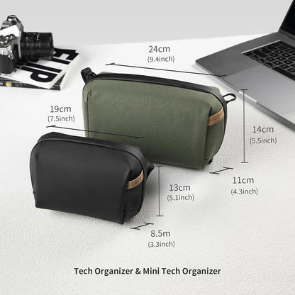 Waterproof Tech Organizer Pouch Cable Storage Travel Bag