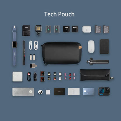 Waterproof Tech Organizer Pouch Travel Cable Storage Case