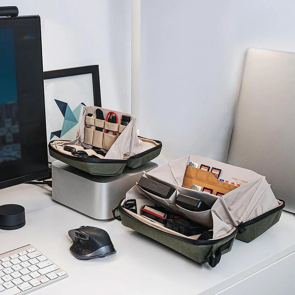 Waterproof Tech Organizer Pouch Travel Cable Storage Case