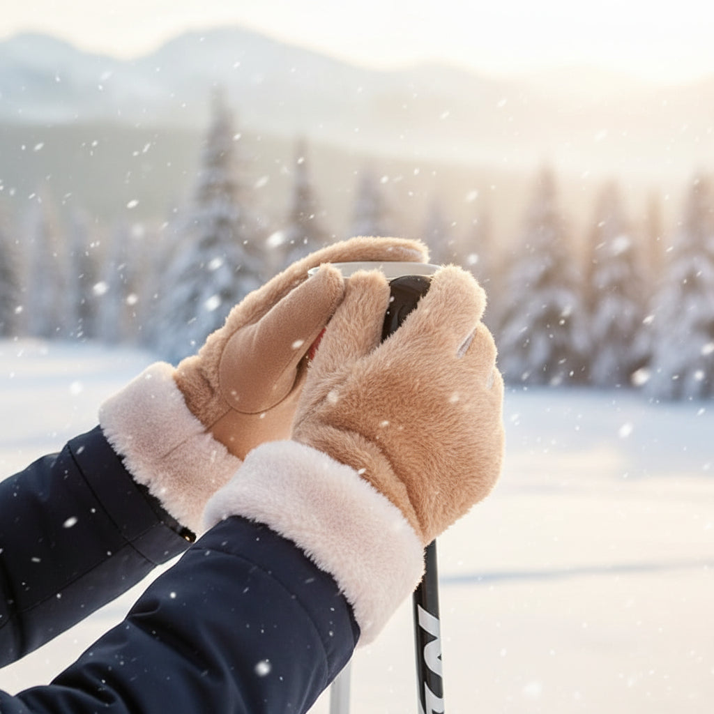 Waterdichte thermische winterhandschoenen met touchscreenfunctie voor koud weer
