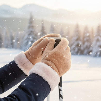 Waterdichte thermische winterhandschoenen met touchscreenfunctie voor koud weer