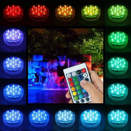 Waterproof Underwater LED Pool Lights Rechargeable