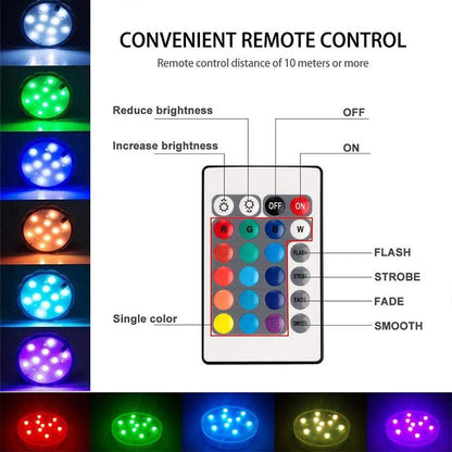 Waterproof Underwater LED Pool Lights Rechargeable