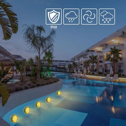 Waterproof Underwater LED Pool Lights Rechargeable