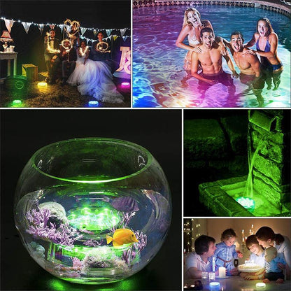 Waterproof Underwater LED Pool Lights Rechargeable