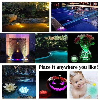 Waterproof Underwater LED Pool Lights Rechargeable