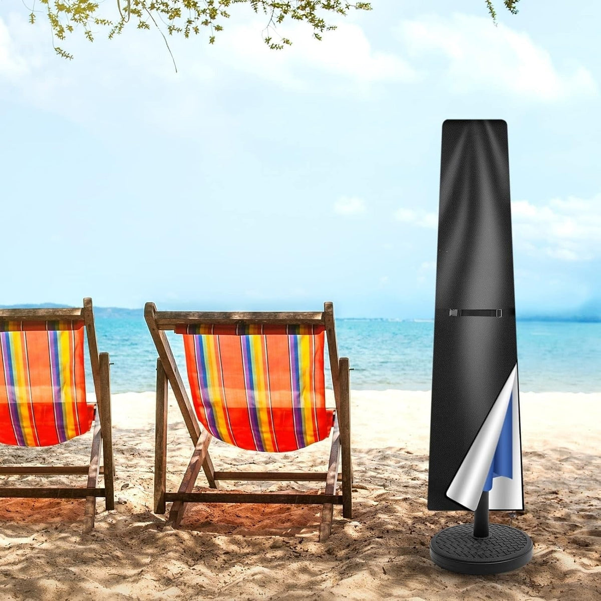 Weather Resistant Outdoor Patio Umbrella Cover Protective Garden Accessory