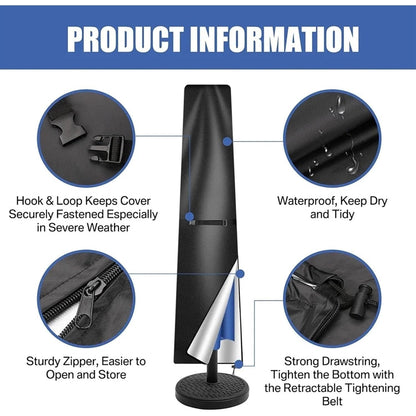 Weather Resistant Outdoor Patio Umbrella Cover Protective Garden Accessory