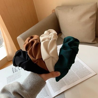 Wide Knotted Headband Womens Soft Fashion Hair Accessory