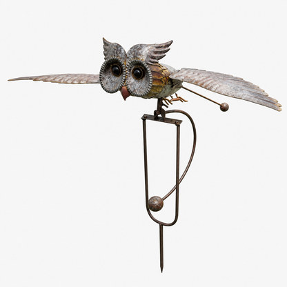 Wind Responsive Garden Bird Decoration with Flapping Wings