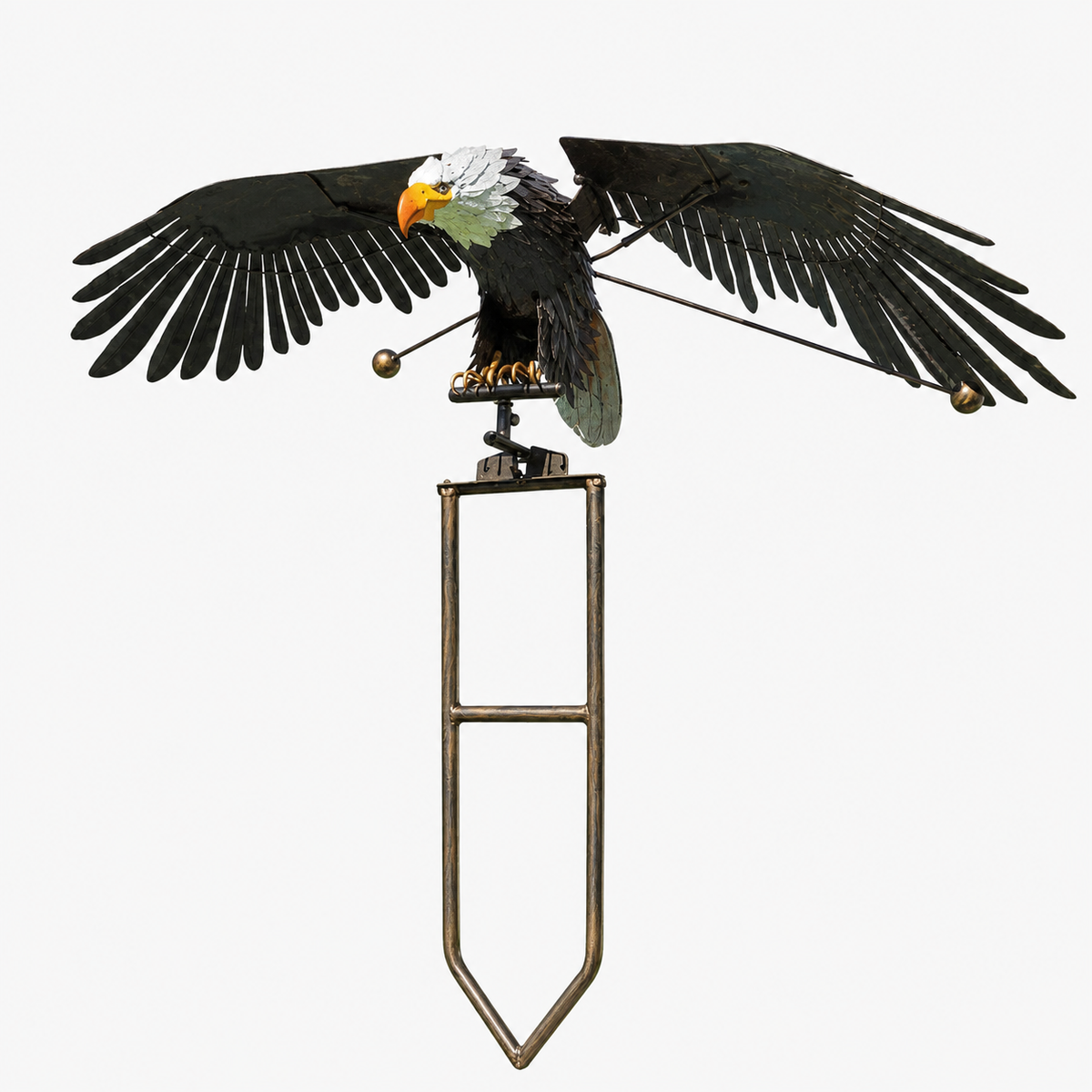 Wind Responsive Garden Bird Decoration with Flapping Wings