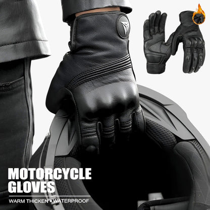 Winter Waterproof Motorcycle Gloves Windproof Thermal Riding Gloves