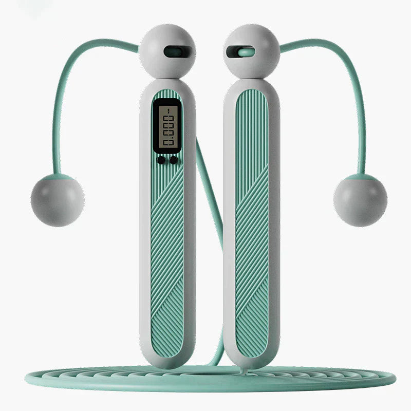 Wireless Jump Rope Smart Fitness Trainer with Counter for Home and Gym Workouts