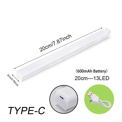 Wireless LED Motion Sensor Night Light Rechargeable Cabinet and Stair Light
