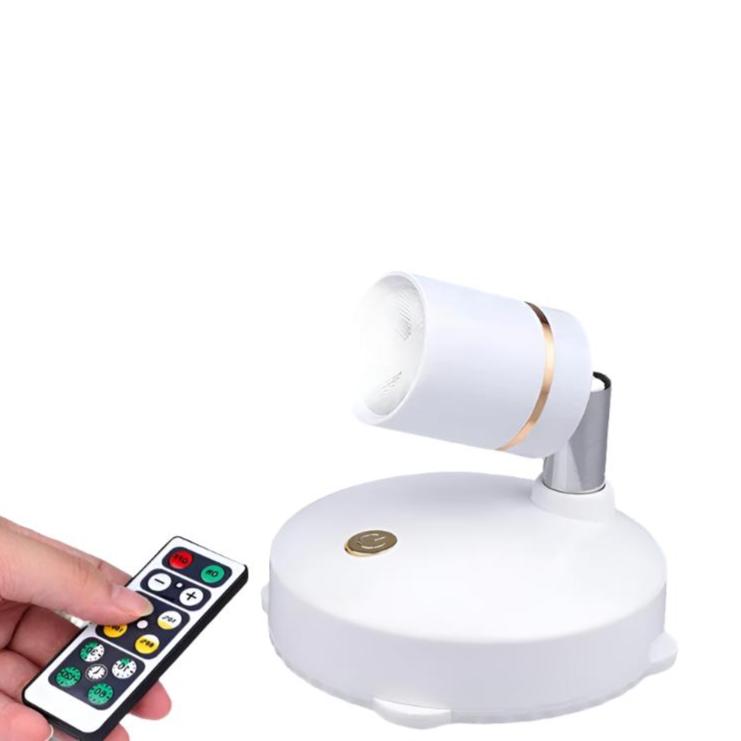 Wireless LED Spotlight Dimmable Remote Control Wall Light