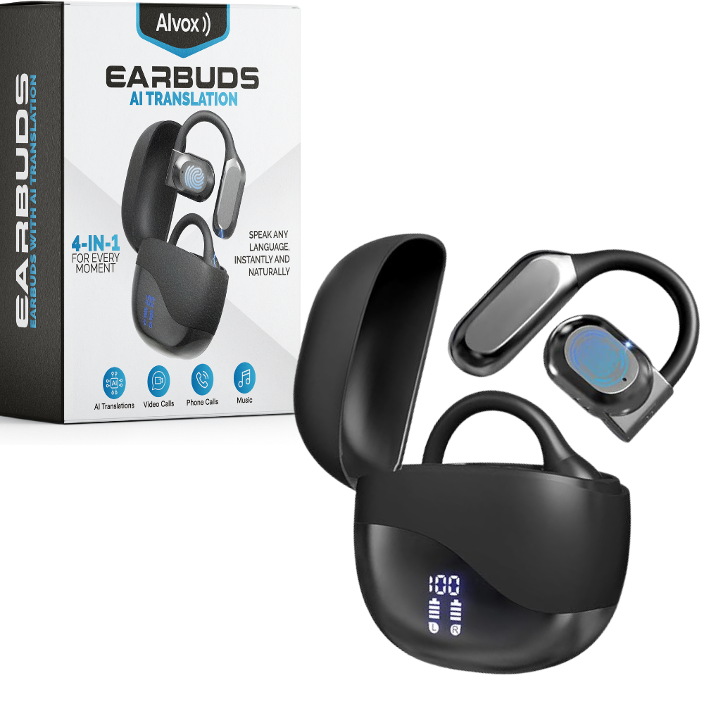 Wireless Translation Earbuds with Type C Charging and 144 Languages