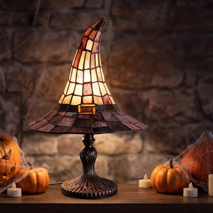 Tafellamp in heksenhoedvorm, via USB gevoed, sfeerverlichting voor Halloween