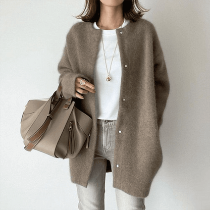 Women Cotton Cardigan Soft Elegant Knit Sweater Casual Layering