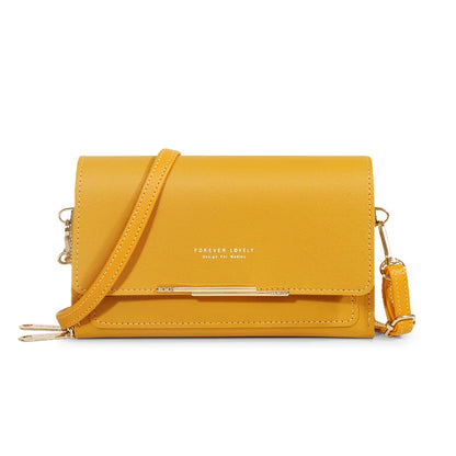 Women PU Leather Handbag Soft Flap Shoulder Crossbody Bag