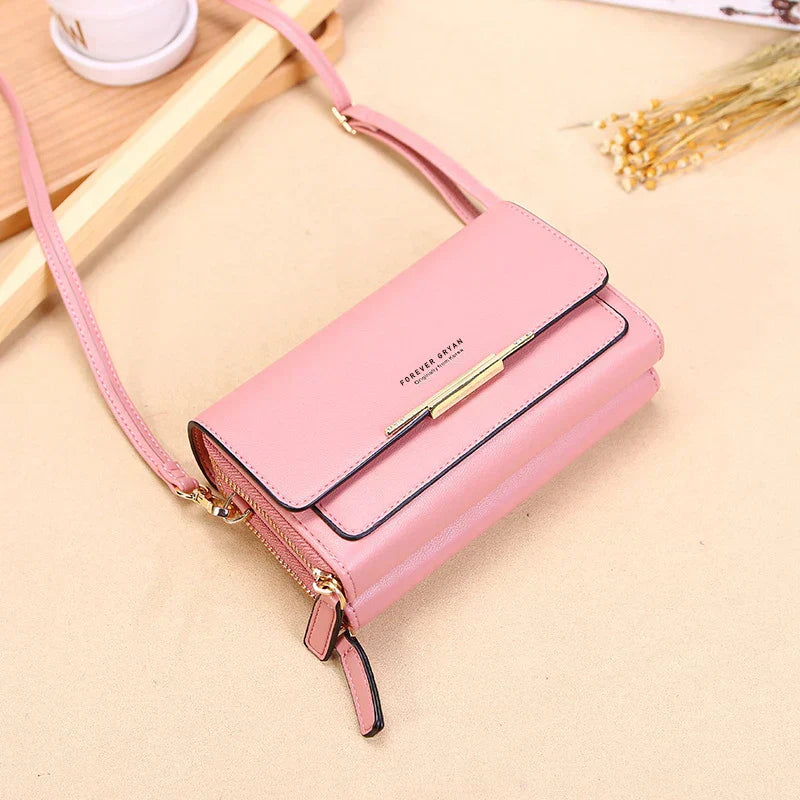 Women PU Leather Handbag Soft Flap Shoulder Crossbody Bag
