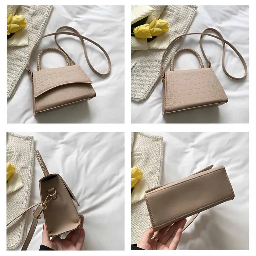 Women PU Leather Handbag Top Handle Crossbody Shoulder Bag