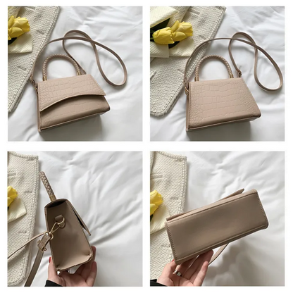 Women PU Leather Handbag Top Handle Crossbody Shoulder Bag