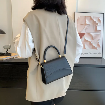 Women PU Leather Handbag Top Handle Crossbody Shoulder Bag
