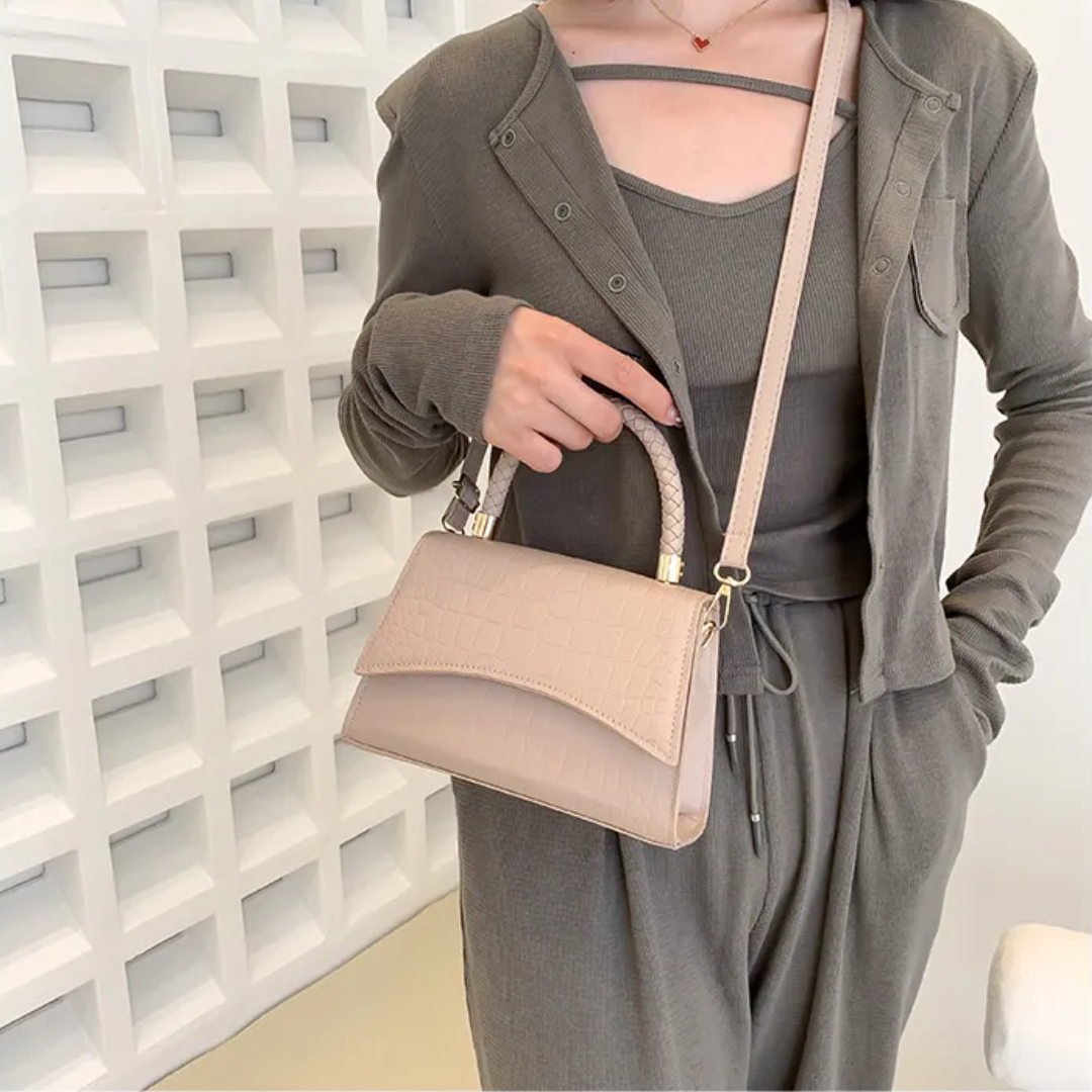 Women PU Leather Handbag Top Handle Crossbody Shoulder Bag