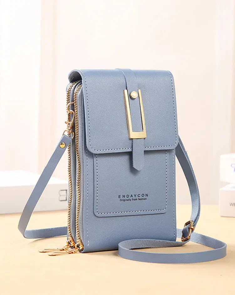 Women Phone Crossbody Bag PU Leather Mini Shoulder Bag