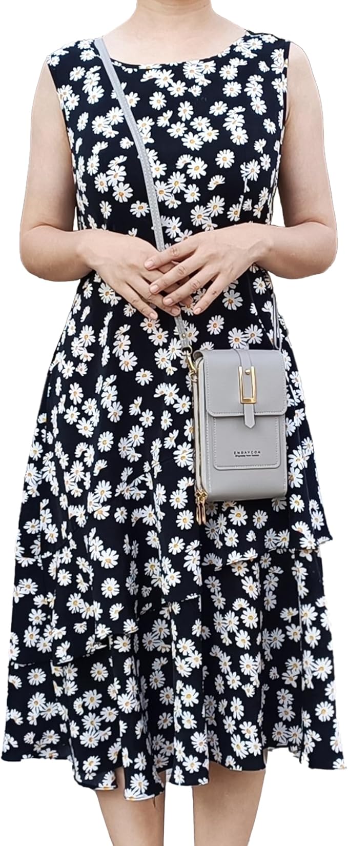 Women Phone Crossbody Bag PU Leather Mini Shoulder Bag