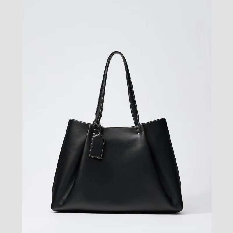 Women Tote Bag Large Capacity PU Leather Shoulder Work Bag