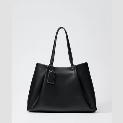 Women Tote Bag Large Capacity PU Leather Shoulder Work Bag