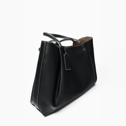 Women Tote Bag Large Capacity PU Leather Shoulder Work Bag
