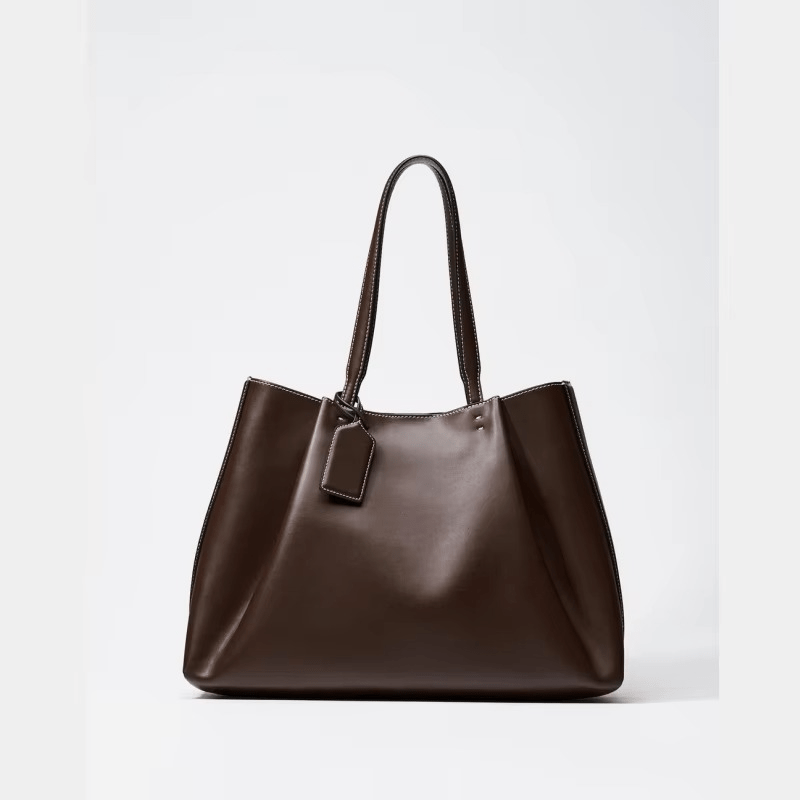 Women Tote Bag Large Capacity PU Leather Shoulder Work Bag