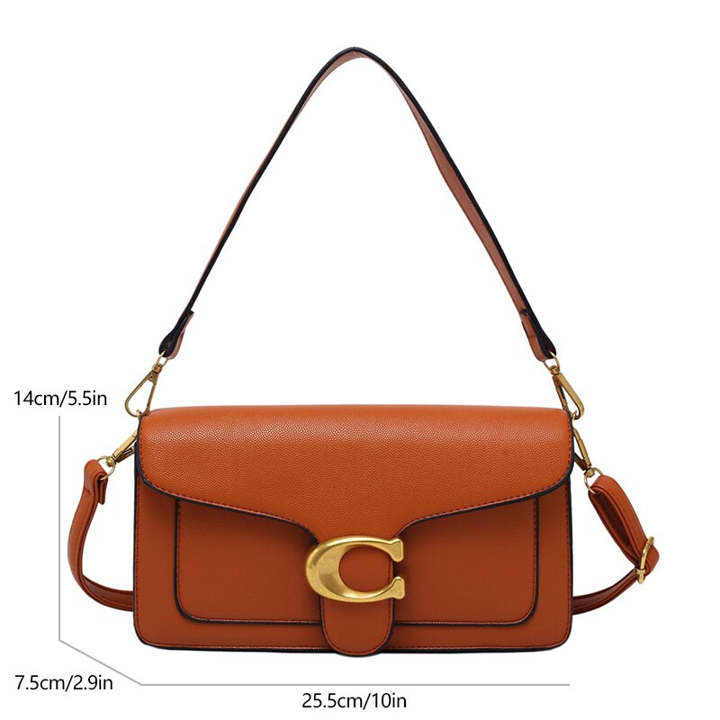 Women Vegan Leather Handbag Luxury Style Everyday Shoulder Bag
