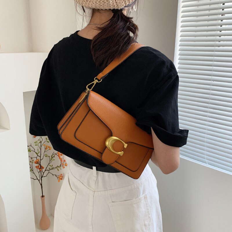 Women Vegan Leather Handbag Luxury Style Everyday Shoulder Bag