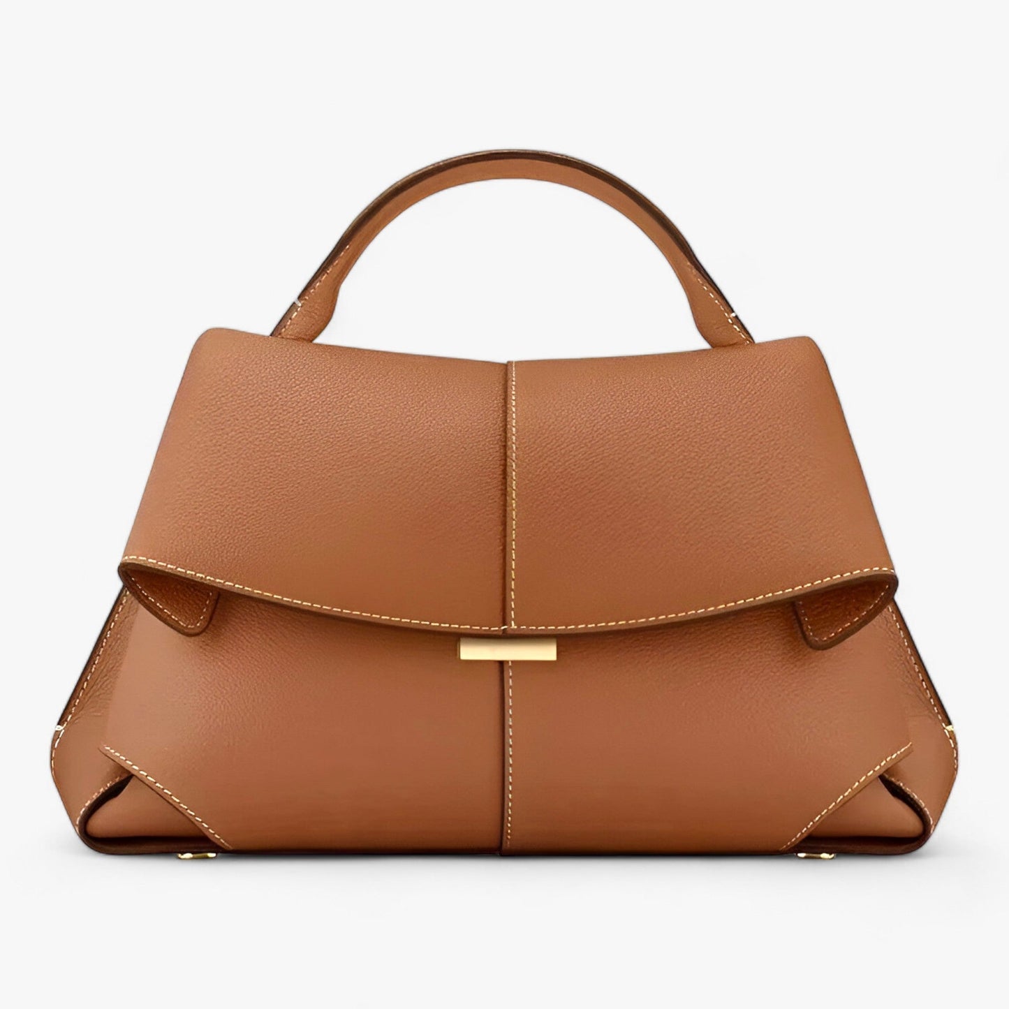 Women Vegan Leather Handbag Roll Design Large Capacity Shoulder Bag