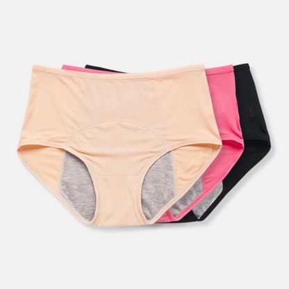 Women's Absorbent Leak Resistant Underwear Soft Protective Briefs